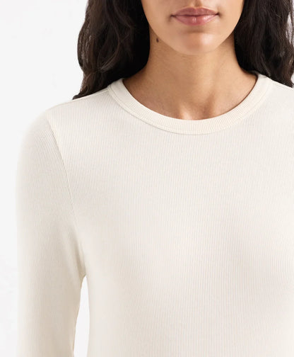 perfect rib crewneck long sleeve tee