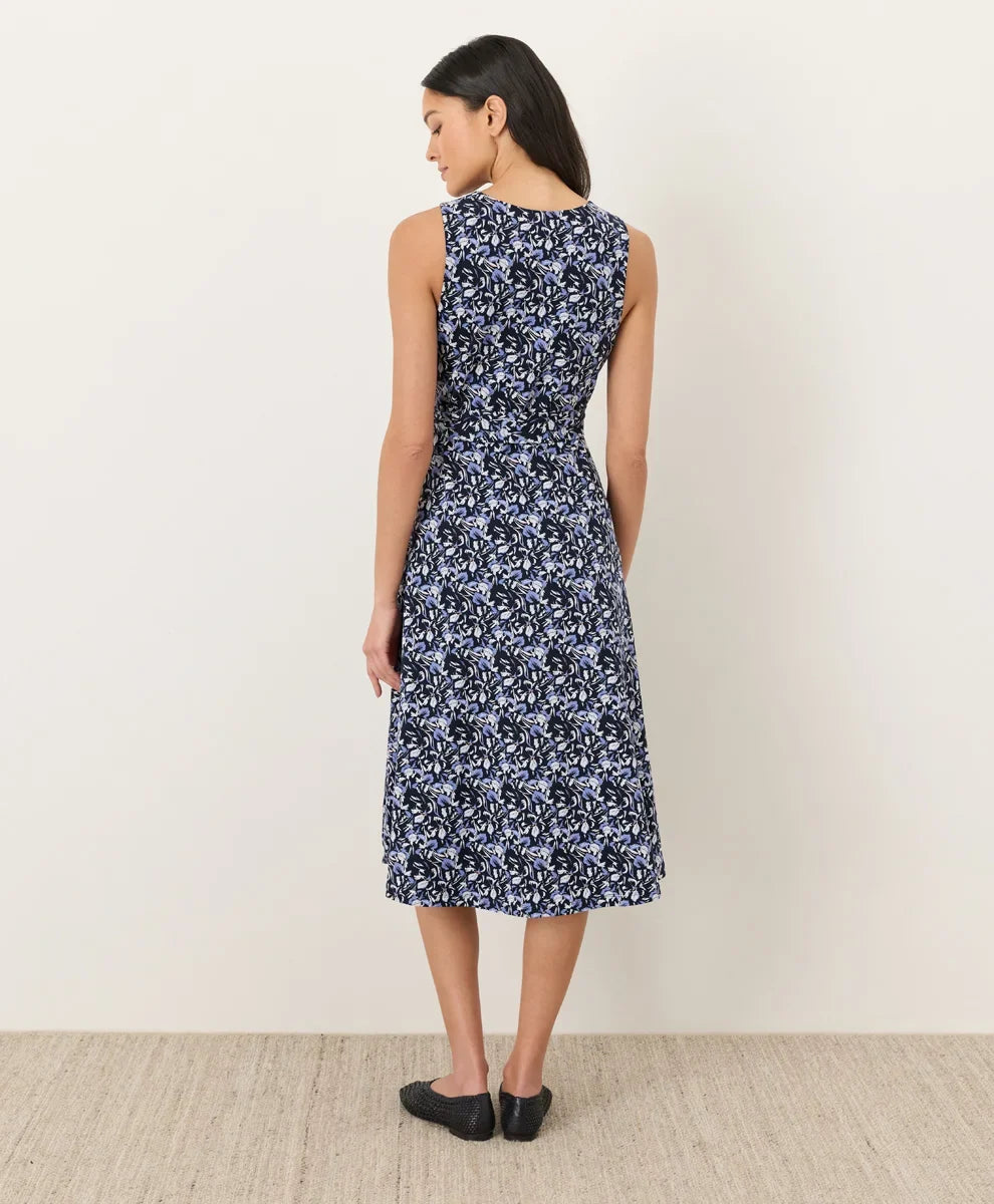 clearance fit & flare easy v-neck dress