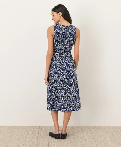 clearance fit & flare easy v-neck dress