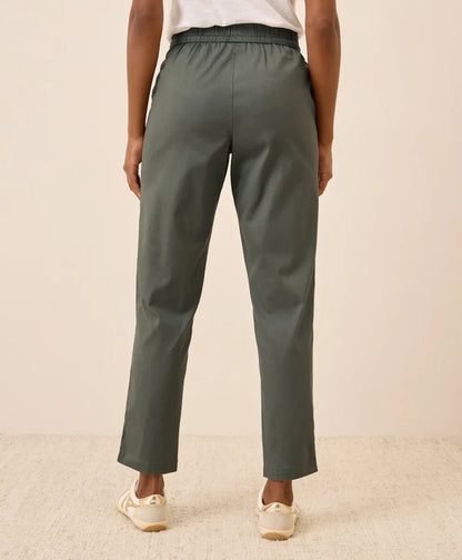 clearance daily twill ultra-high rise tapered pant