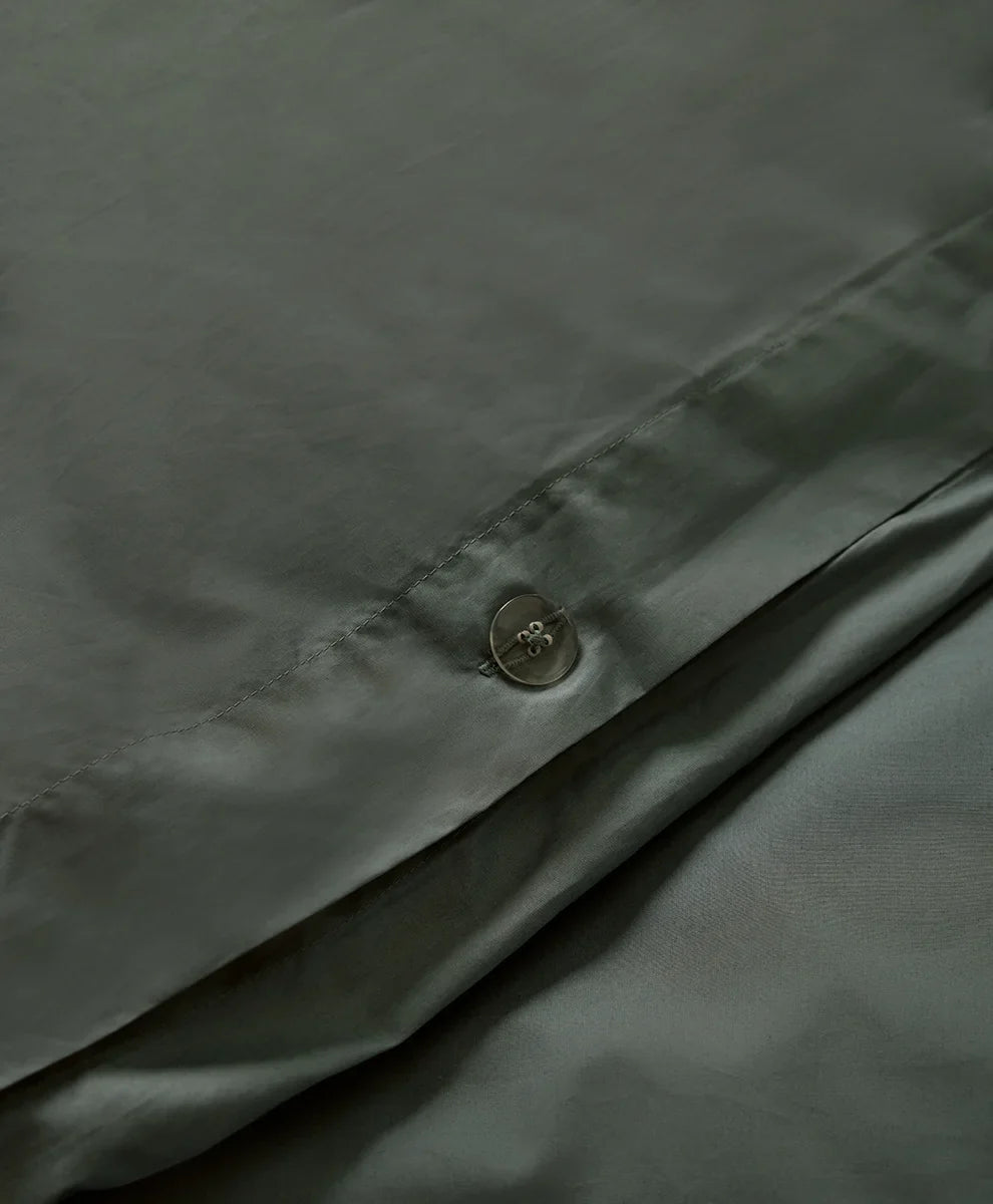 organic cool-air percale duvet cover