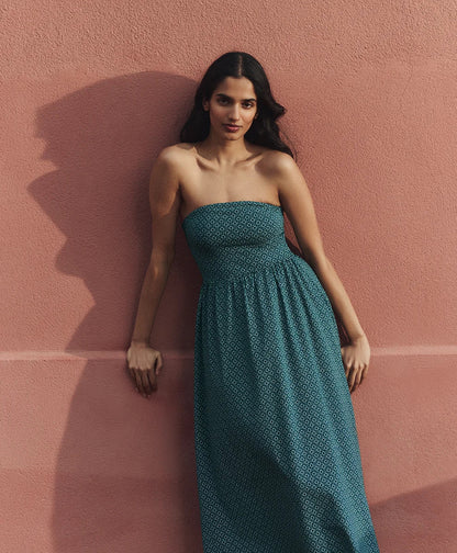 clearance fit & flare strapless dress