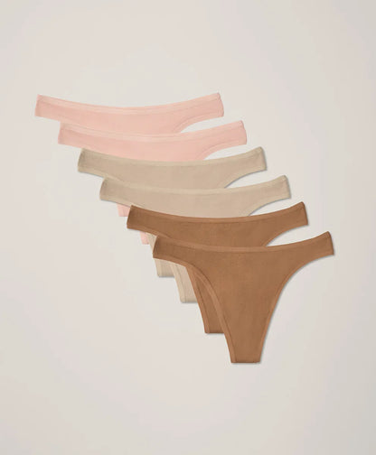 clearance everyday classic fit thong 6-pack