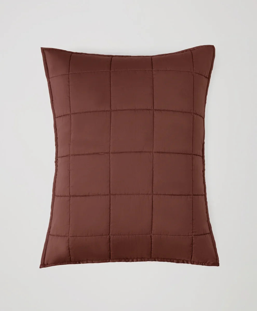 organic quilted sham 2-pack