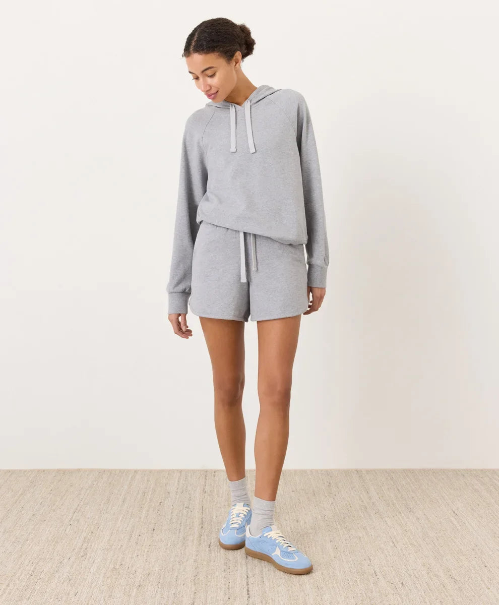 clearance cloudknit curved hem short