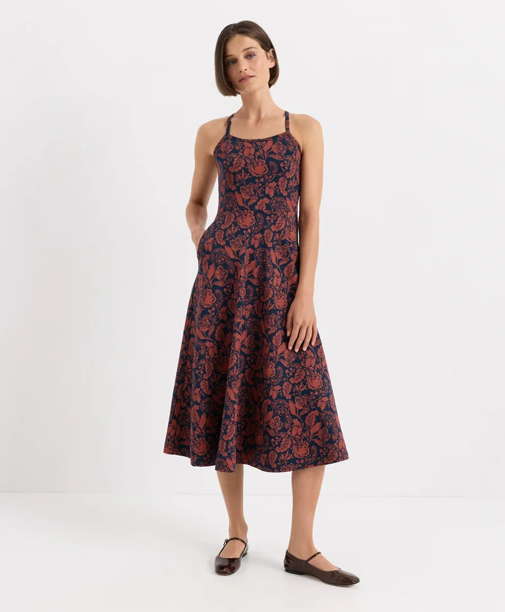 fit & flare midi dress