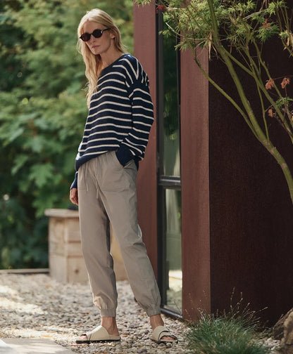 clearance stretch poplin jogger