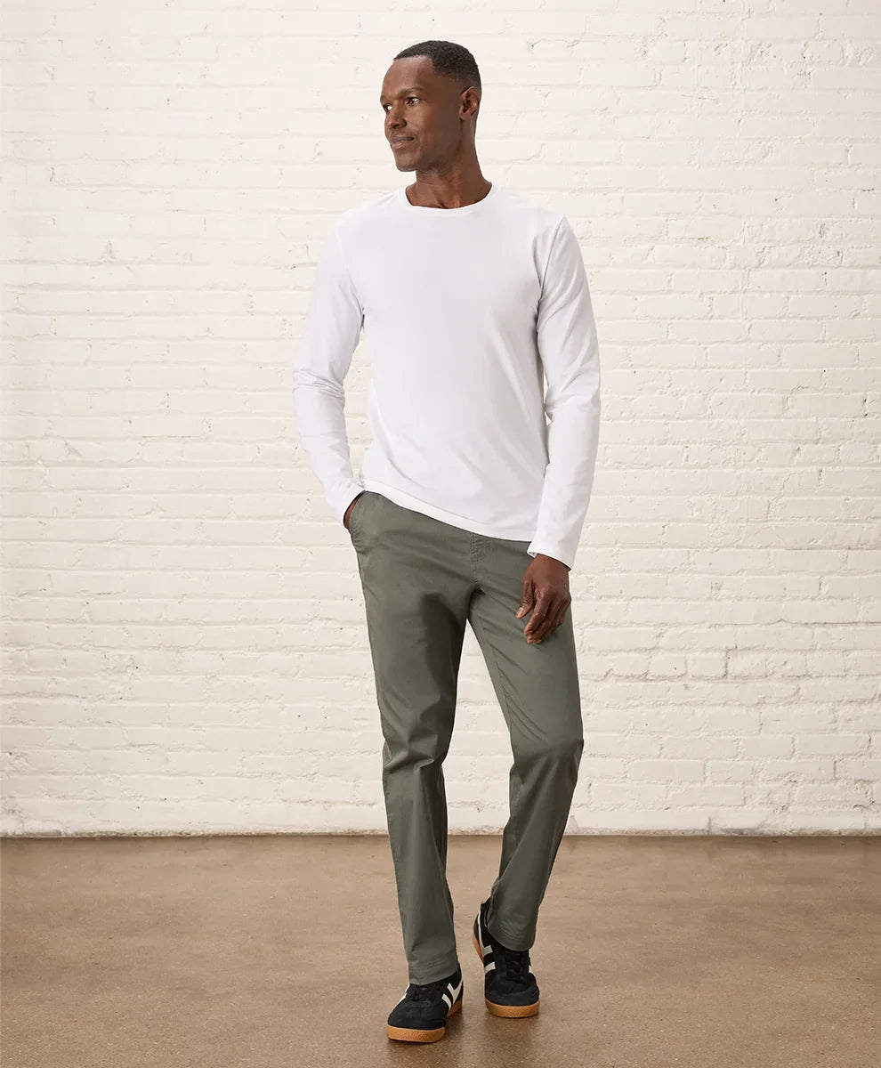 luxe essential slim long sleeve tee