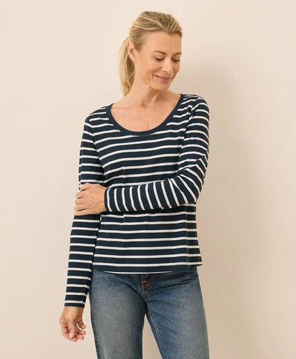 clearance softspun long sleeve scoop neck tee