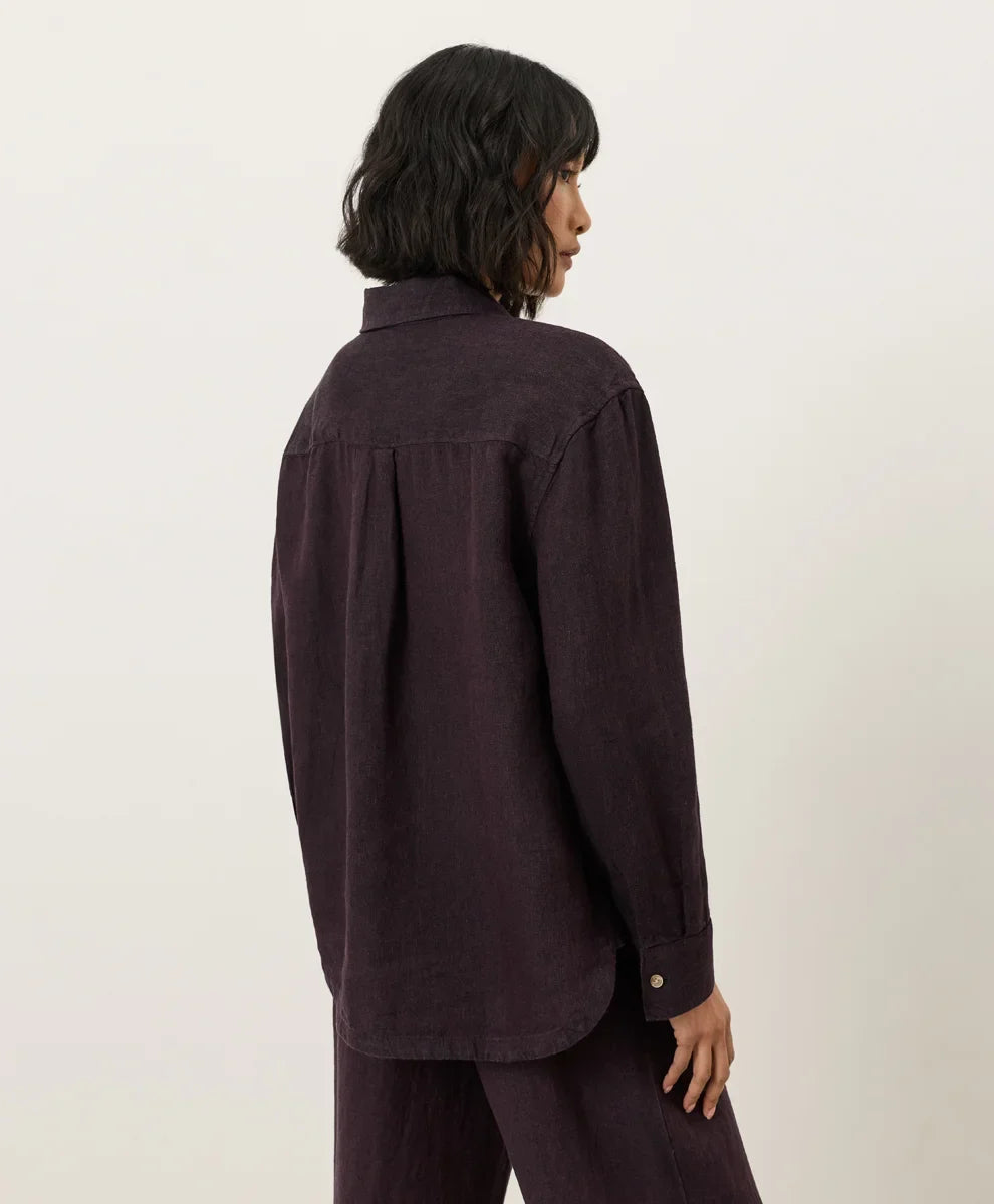 clearance linen relaxed shirt