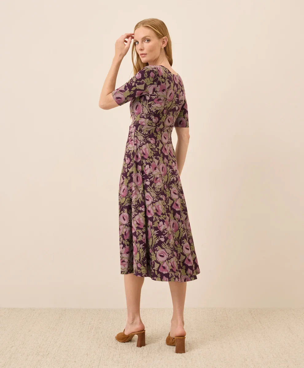 clearance fit & flare signature scoop dress