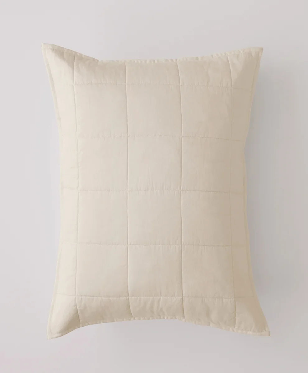 organic quilted sham 2-pack