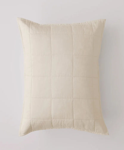 organic quilted sham 2-pack