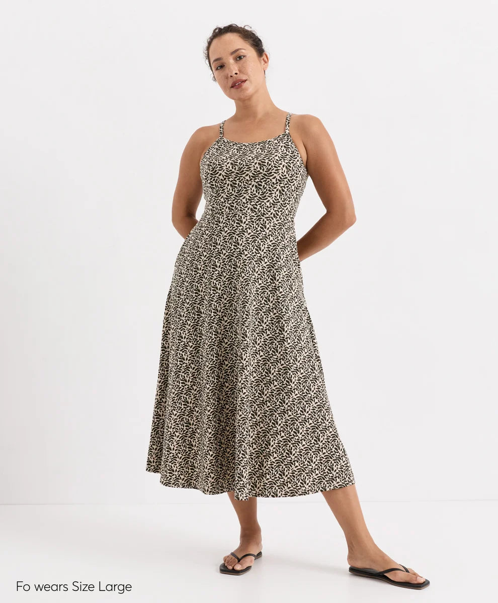 fit & flare midi dress