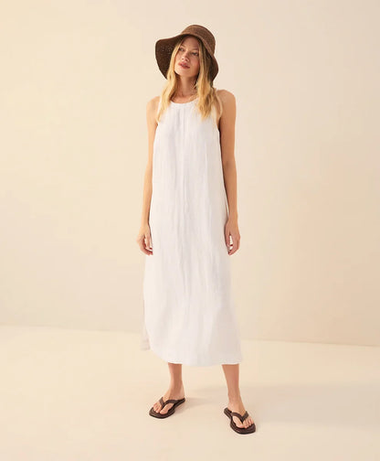 clearance linen easy tank dress