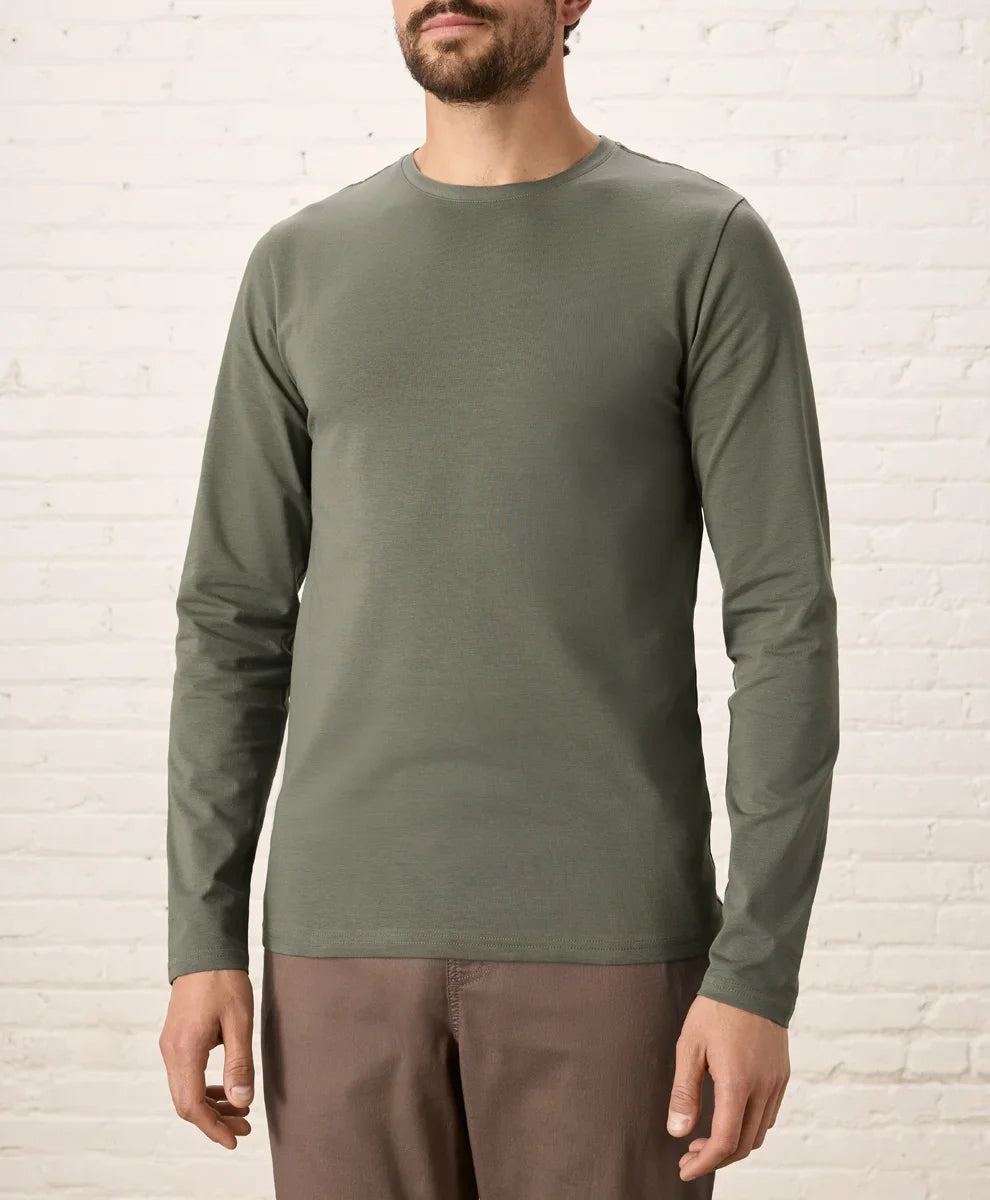 luxe essential slim long sleeve tee