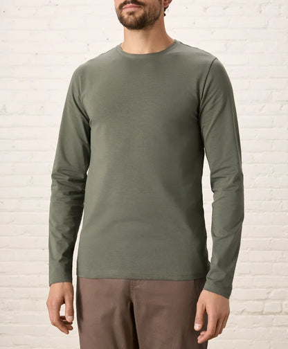 luxe essential slim long sleeve tee