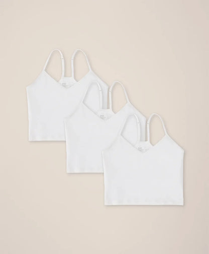 clearance everyday shelf bra cropped camisole 3-pack