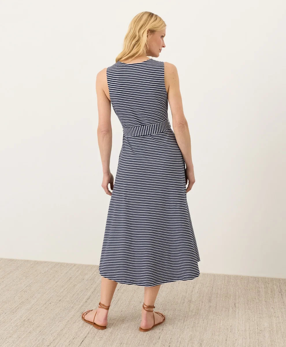 clearance fit & flare easy v-neck dress