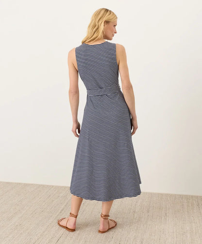clearance fit & flare easy v-neck dress