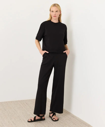 clearance airplane pintuck wide leg pant