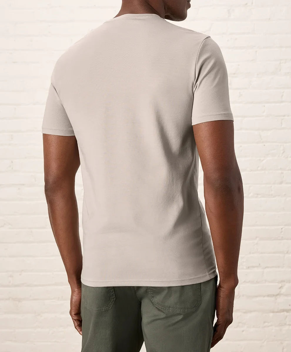 luxe essential slim fit crewneck tee