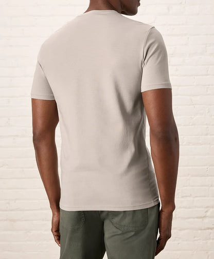 luxe essential slim fit crewneck tee