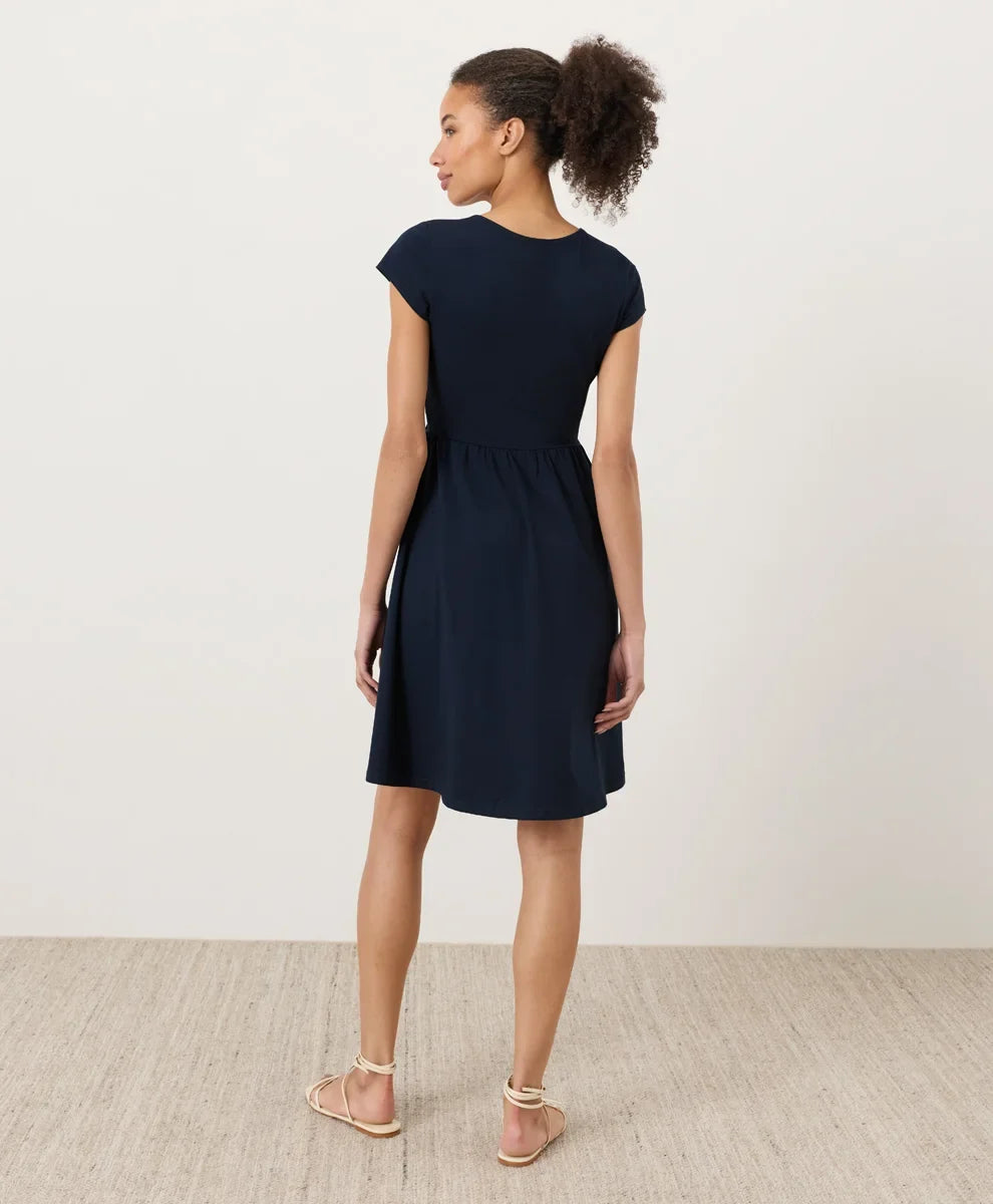 clearance fit & flare crossover dress