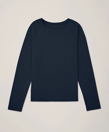 clearance luxe stretch jersey slim long sleeve tee