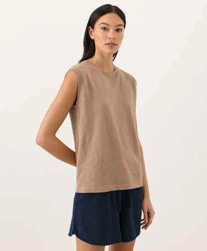 clearance featherweight slub relaxed muscle tee