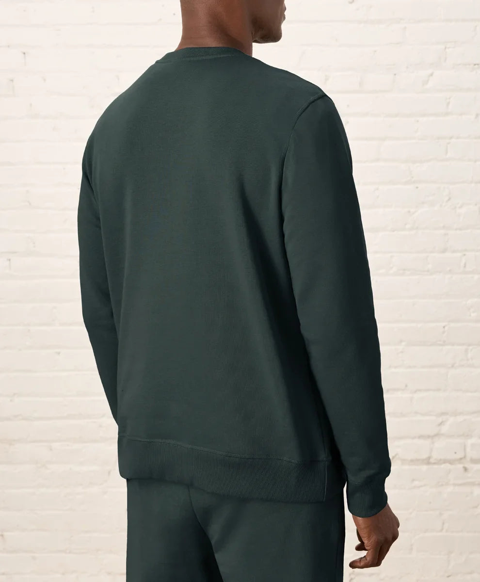 brushed fleece crew sweatshirt
