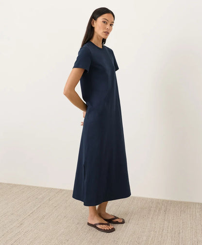 clearance soft-slub essential easy tee maxi dress