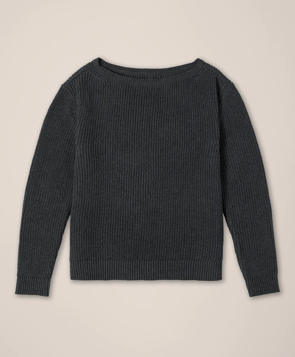 clearance luxe knit boatneck sweater