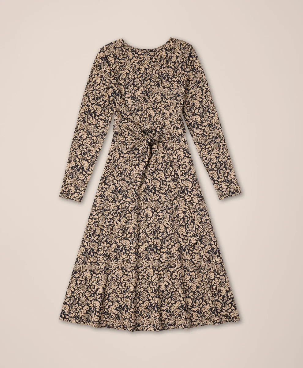 clearance fit & flare wrap dress