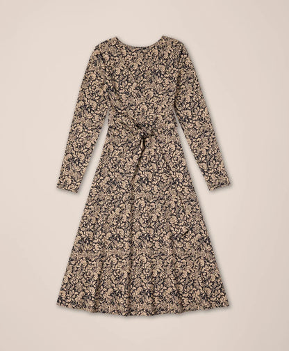 clearance fit & flare wrap dress