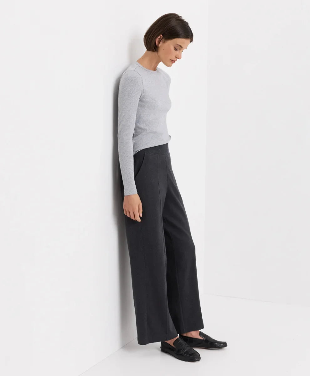 clearance airplane pintuck wide leg pant