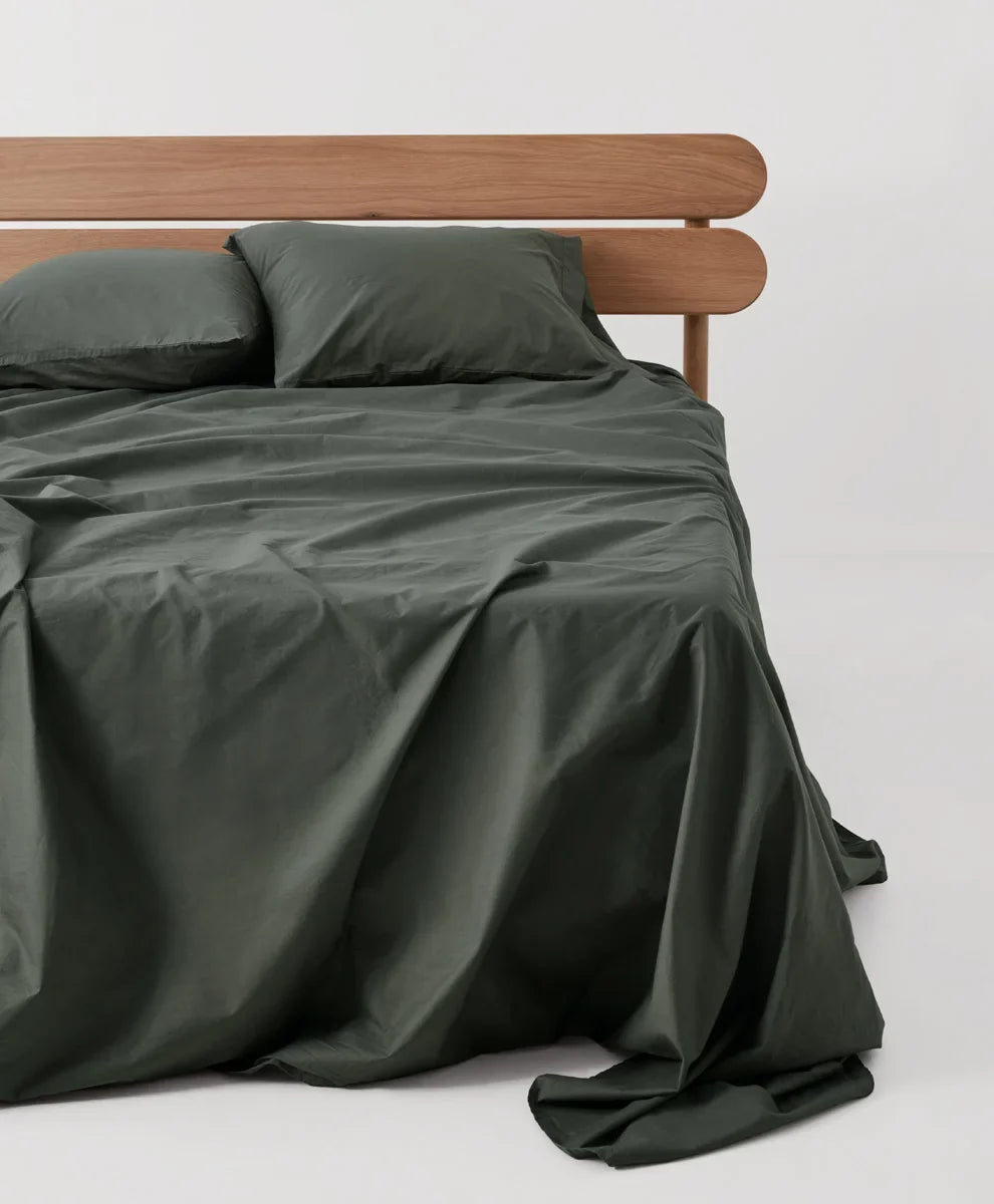 organic cool-air percale sheet set
