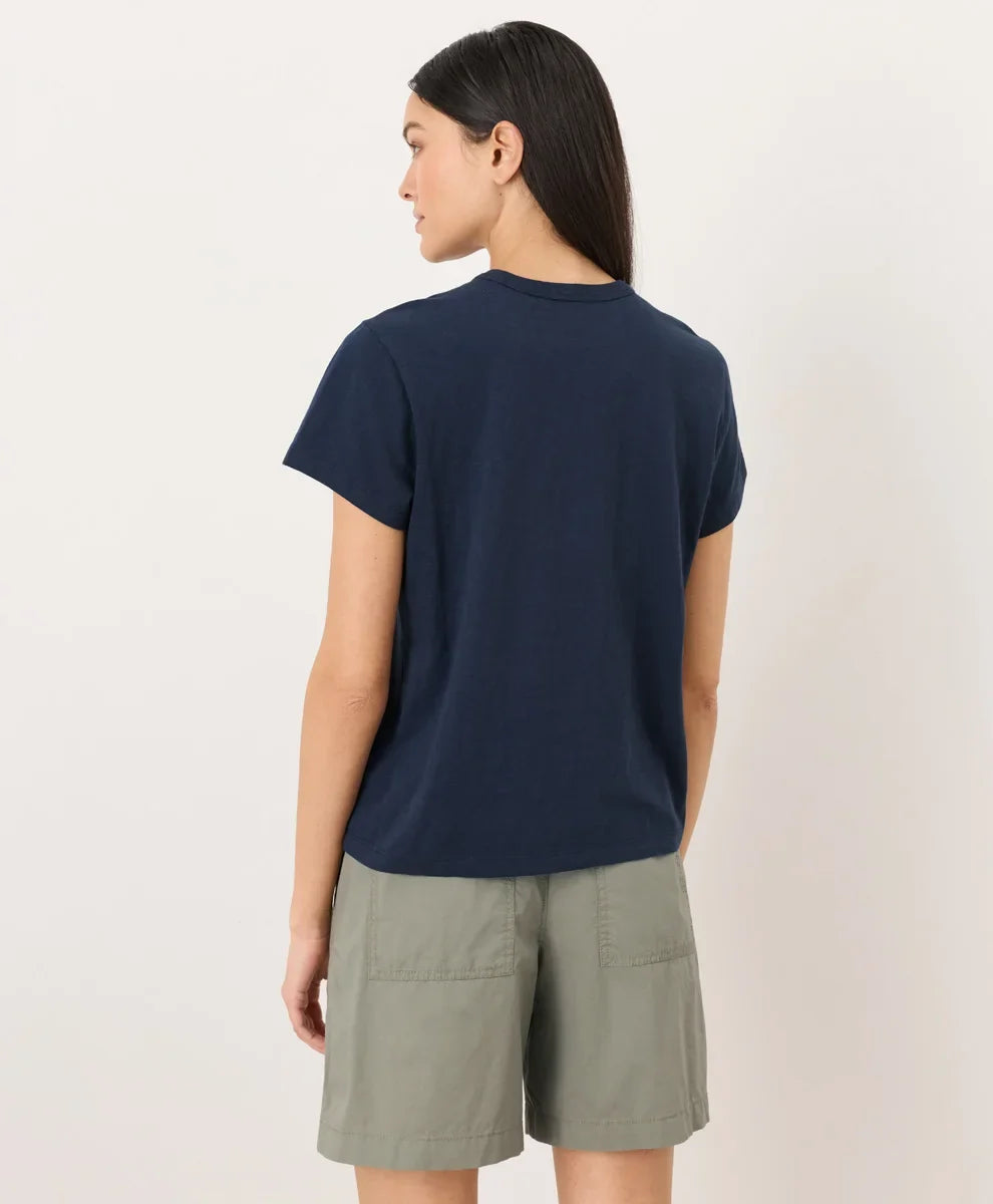 soft-slub essential crewneck tee