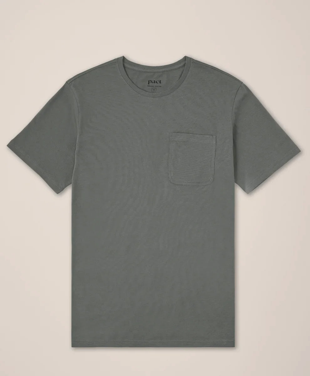 softspun essential pocket crew tee
