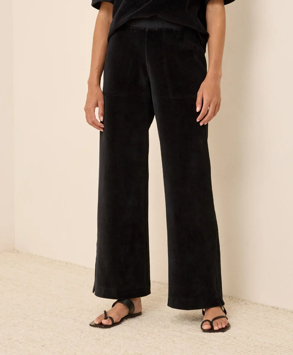 clearance pure velour wide leg pant