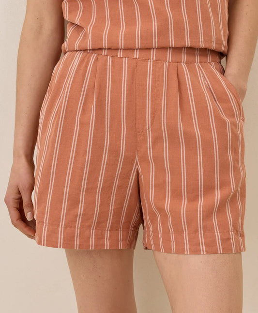 clearance canopy linen blend high-waisted short