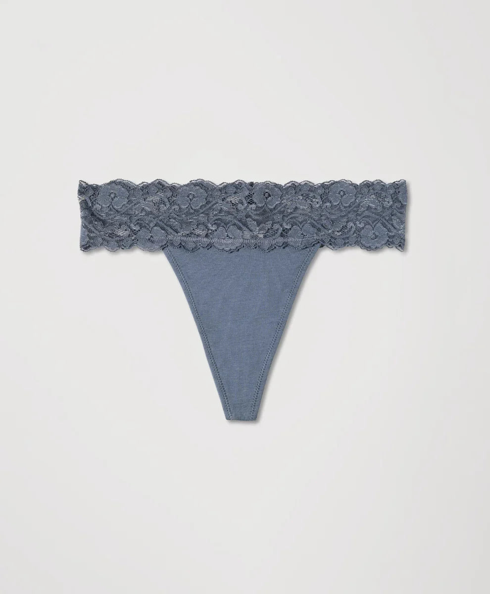lace waist thong