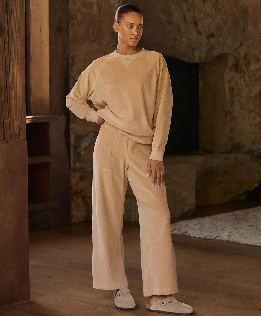 clearance pure velour wide leg pant