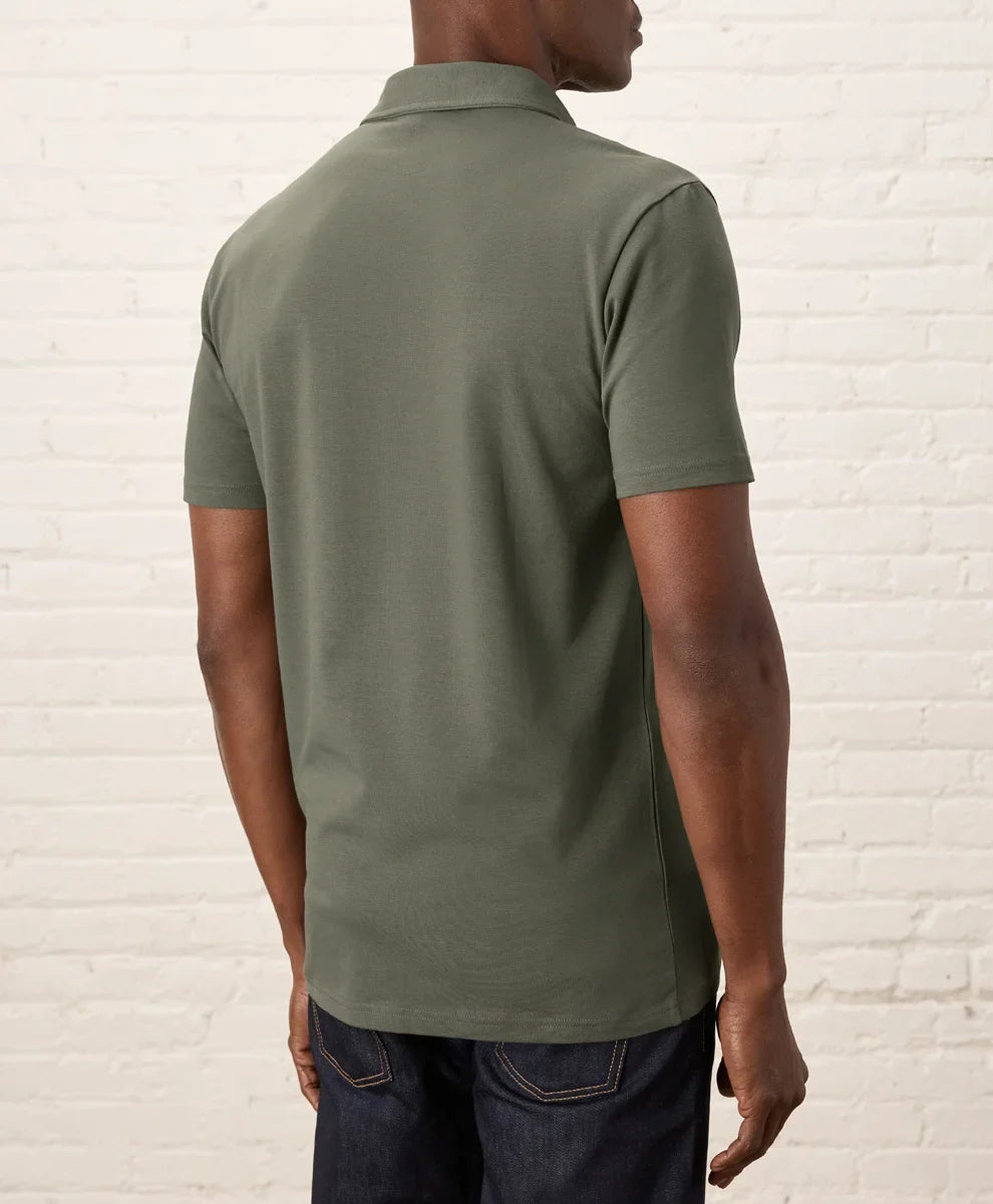 luxe essential slim polo