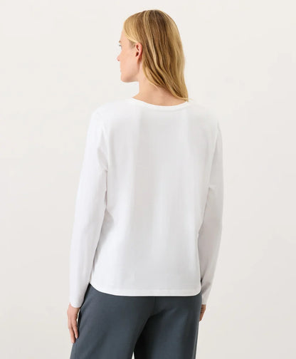 luxe essential crewneck long sleeve tee