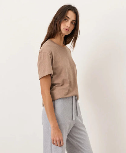 clearance featherweight slub relaxed crewneck tee