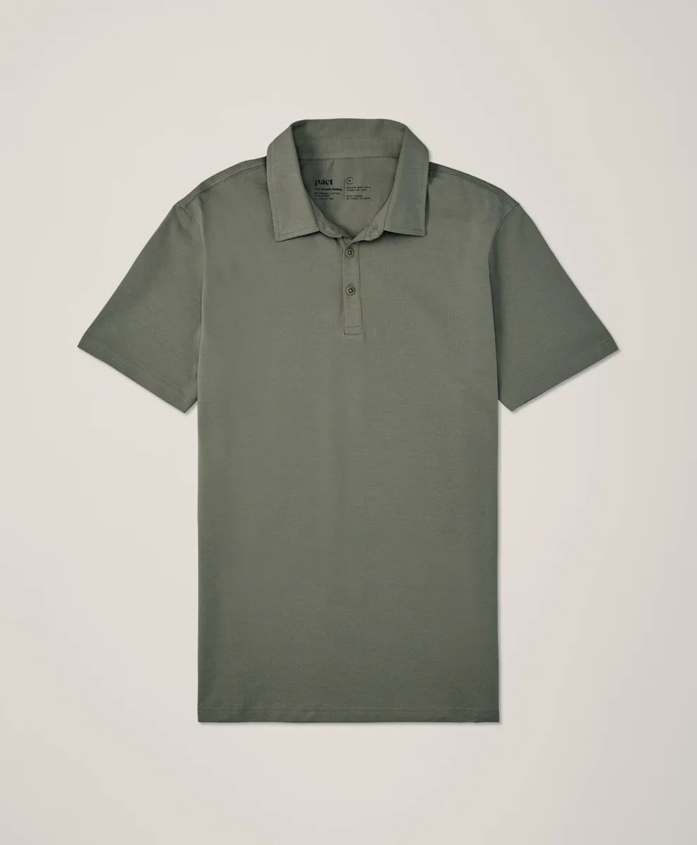 luxe essential slim polo