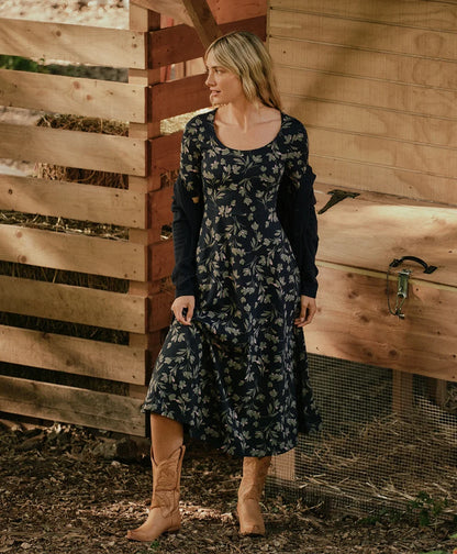 clearance fit & flare signature scoop dress
