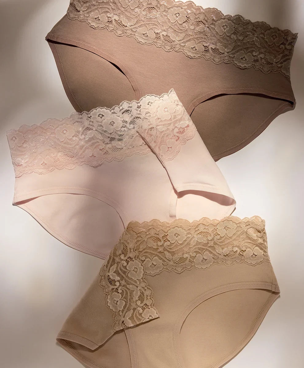 lace waist brief 3-pack