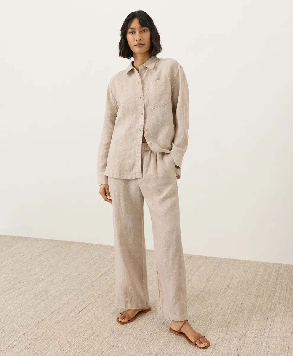 clearance linen relaxed shirt